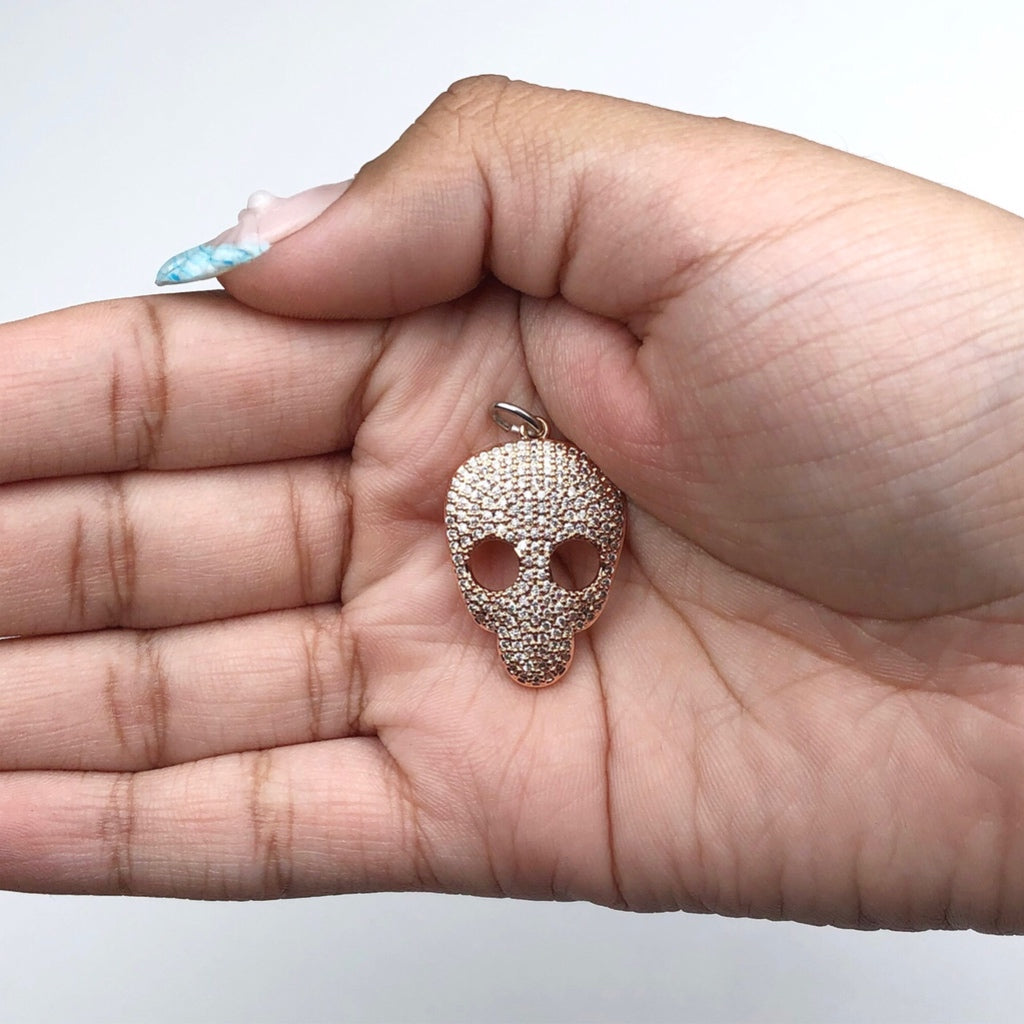 Skull Rose Gold Pendant