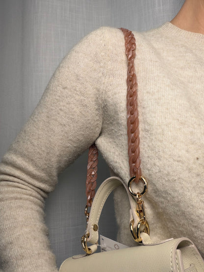 Aiden Convertible Acrylic Dusty Rose Strap