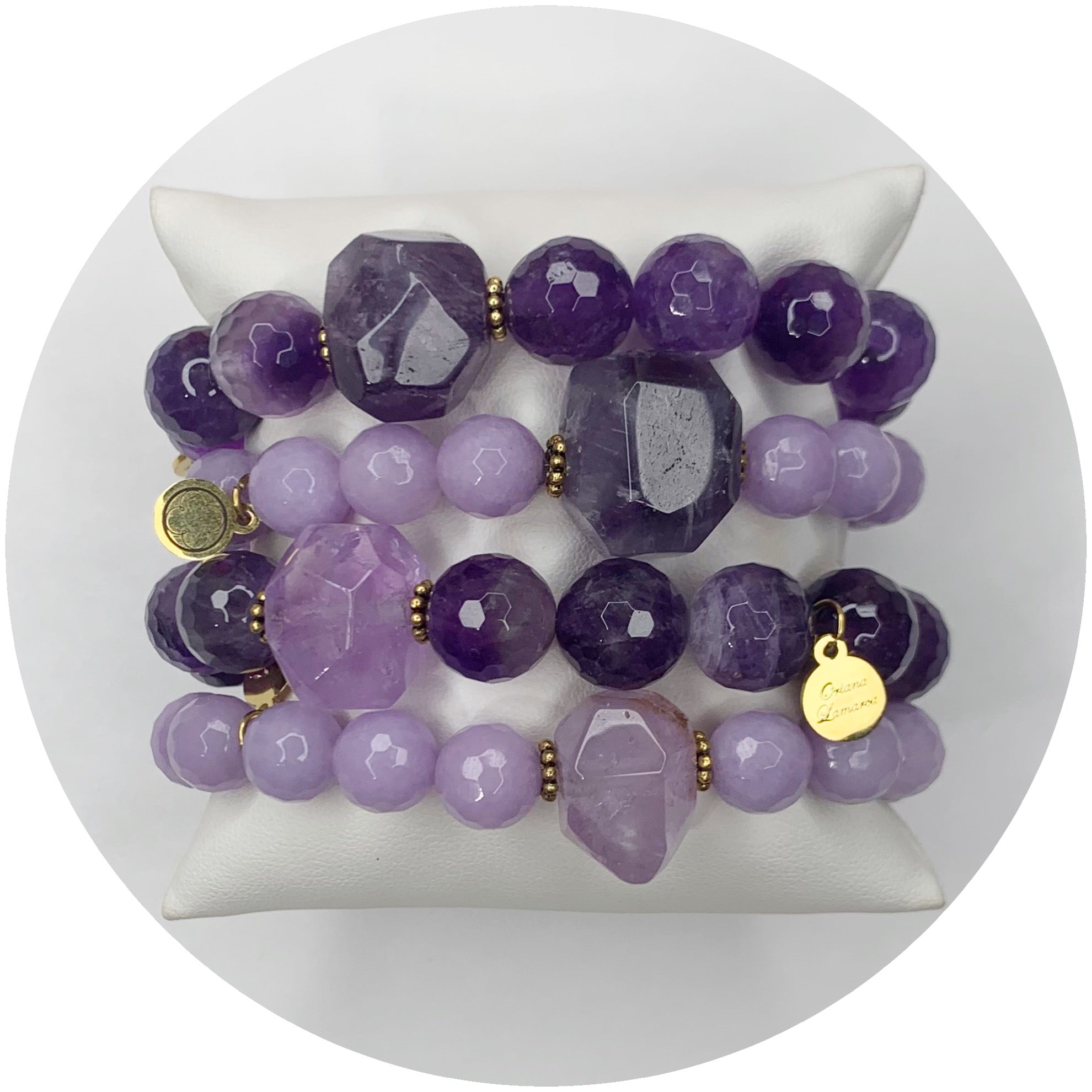 Amethyst and Lavender Jade Rock Candy Armparty