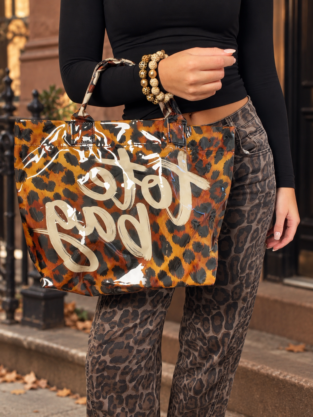 Leopard Waterproof Tote