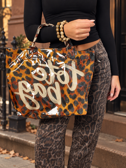 Leopard Waterproof Tote