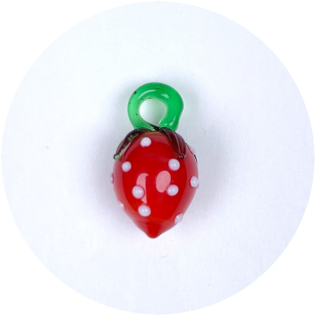 Strawberry Murano Glass Pendant