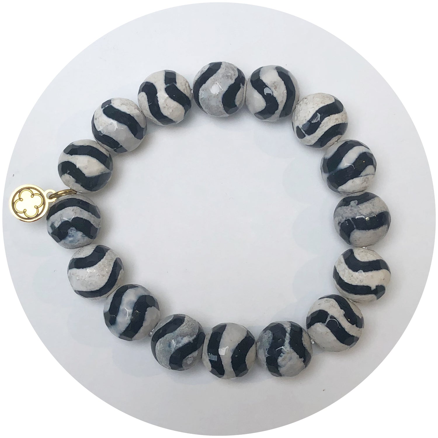 Tibetan Black Wave Beaded Bracelet