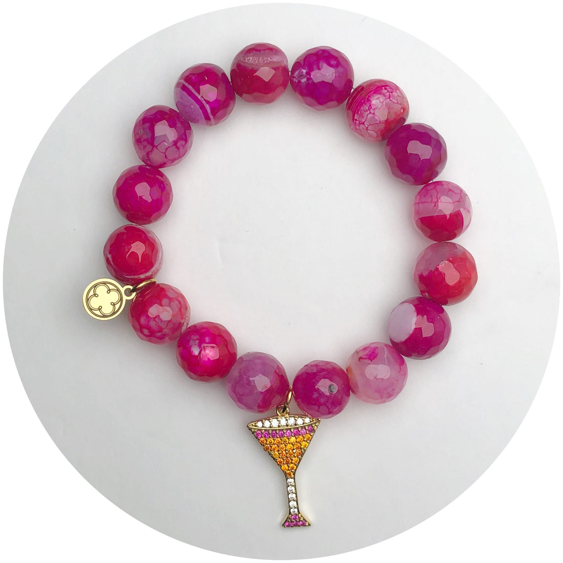 Fuchsia Jasper with Pavé Cosmo Pendant