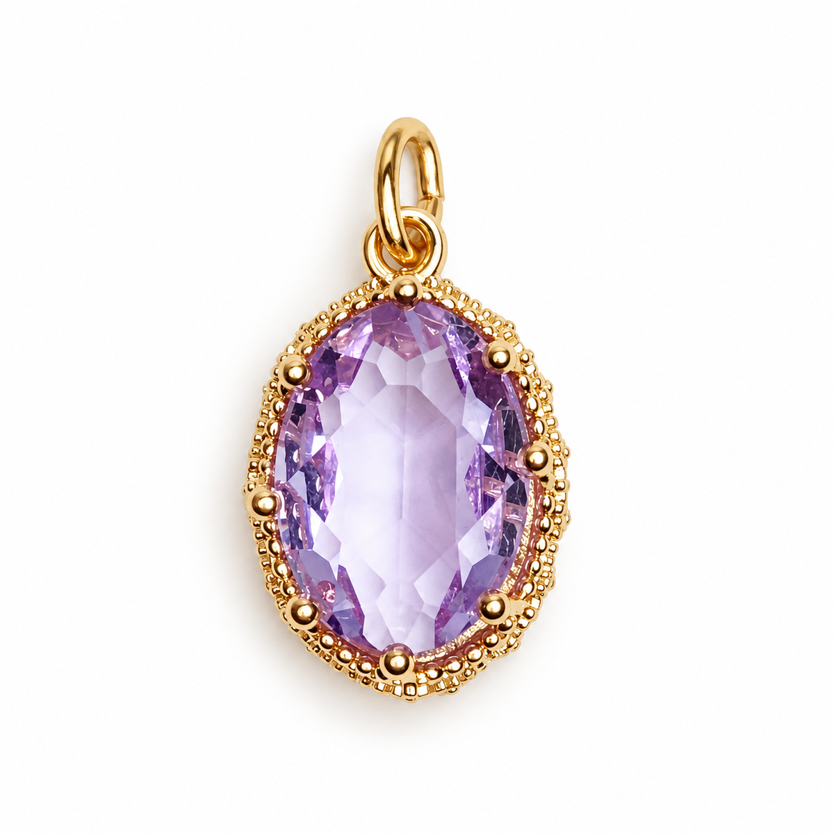 Purple Hidden Gem Pendant on a clean studio background
