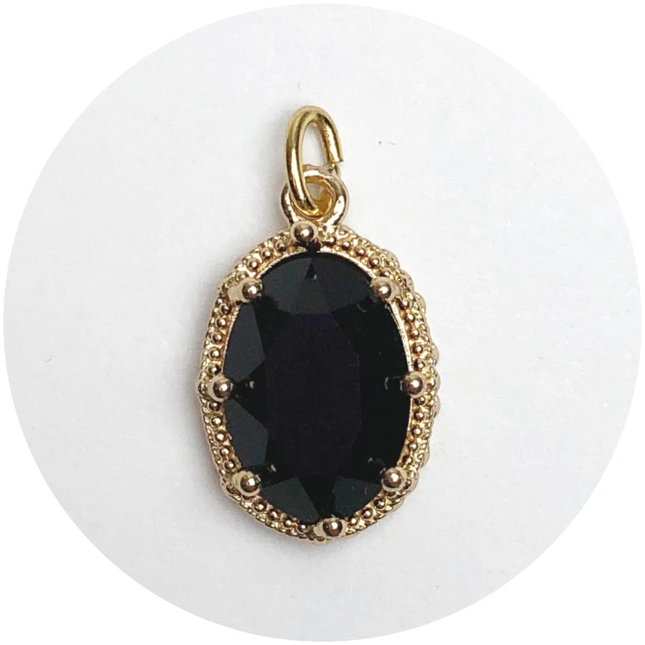 Pavé Black Hidden Gem Pendant