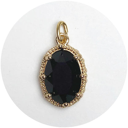 Pavé Black Hidden Gem Pendant