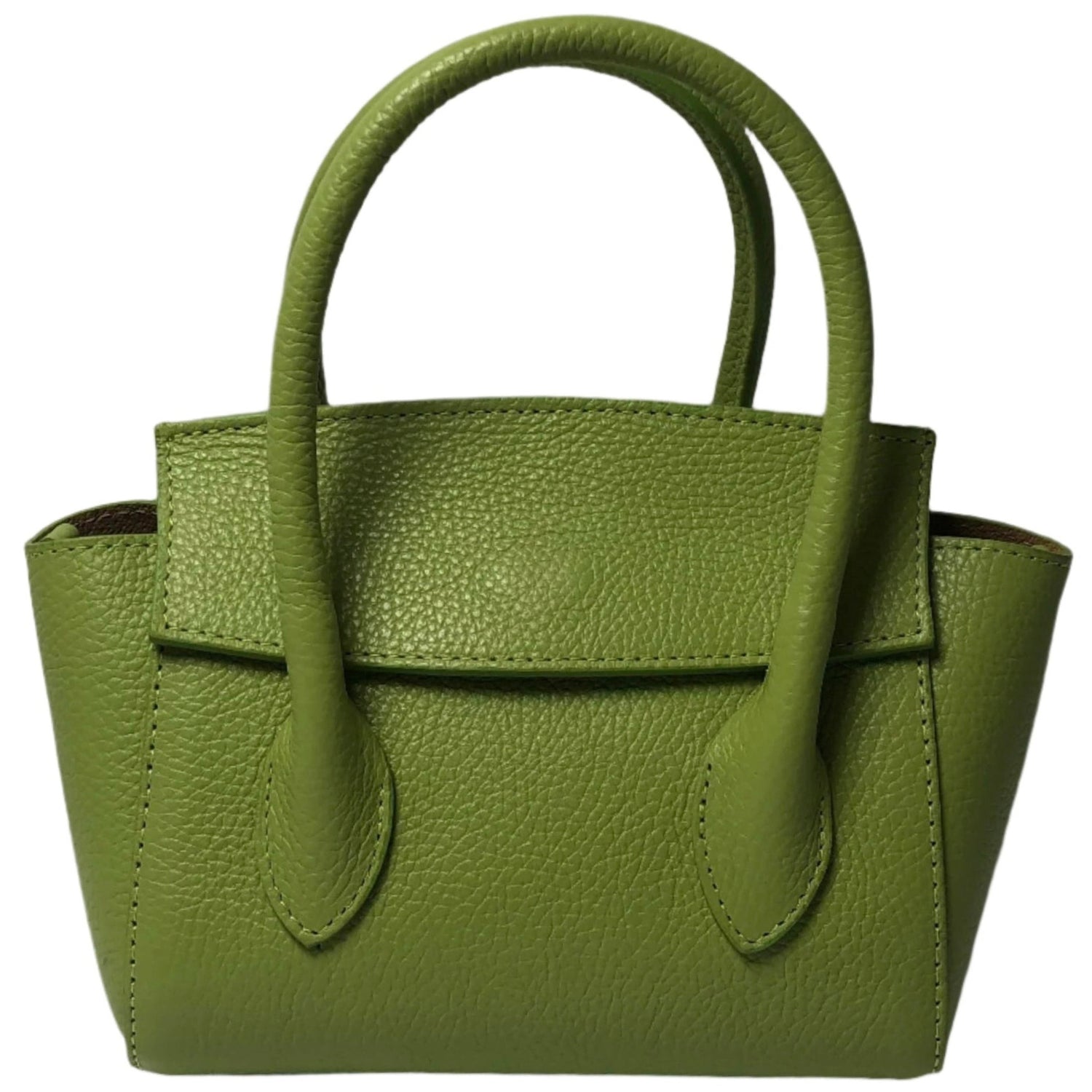 Martina Apple Green Leather Handbag