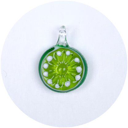 Lime Murano Glass Pendant