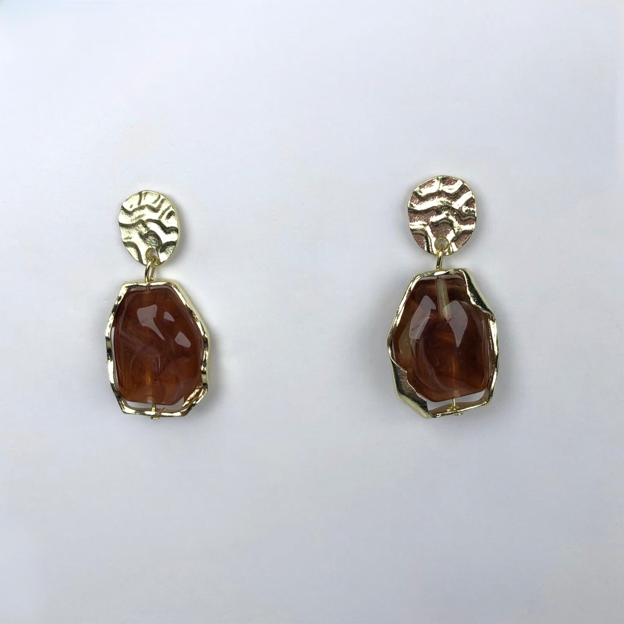 Acrylic Golden Earring