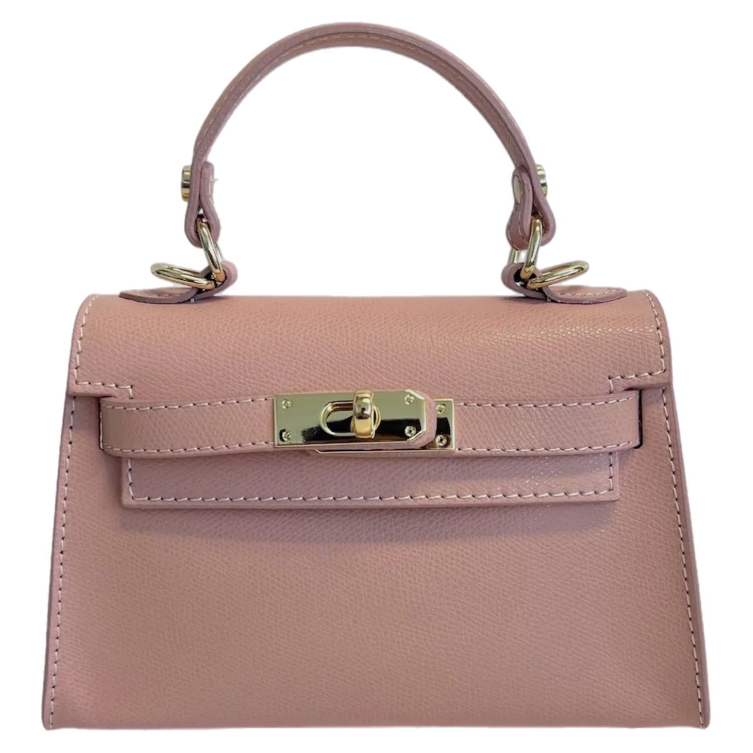 Sophie Rose Pink Leather Handbag