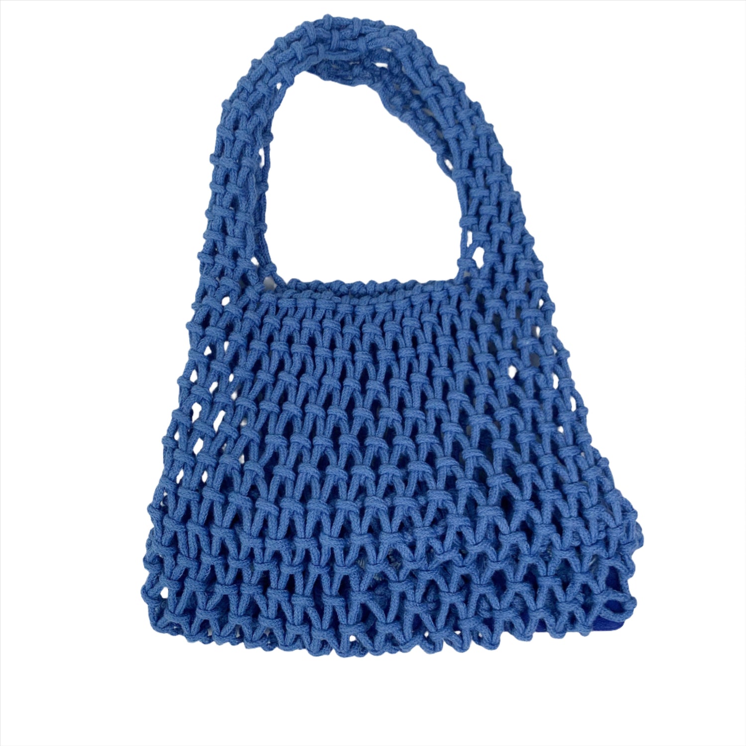 Catie Crochet Blue Mini Bag