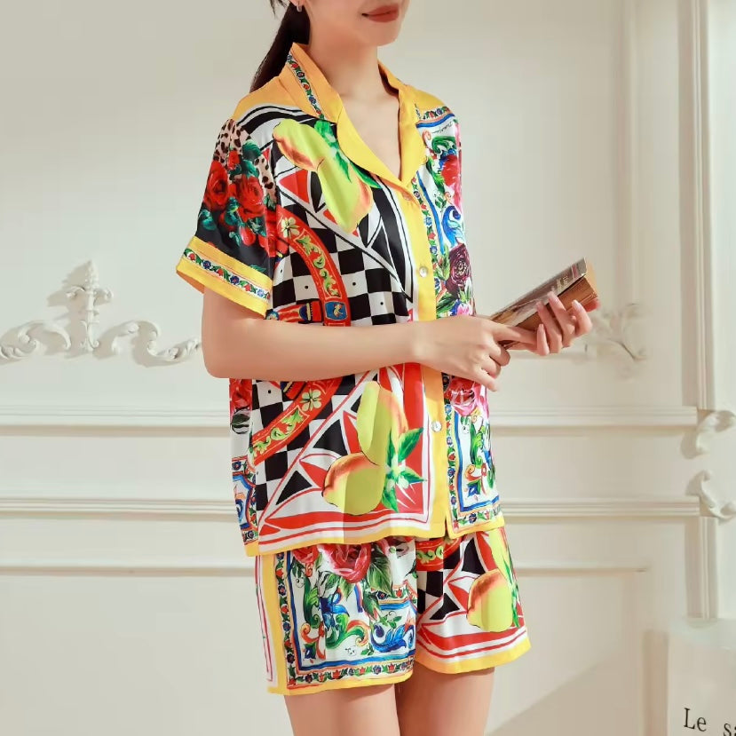Carretto Print Shorts Set by Dolce Vita Chic