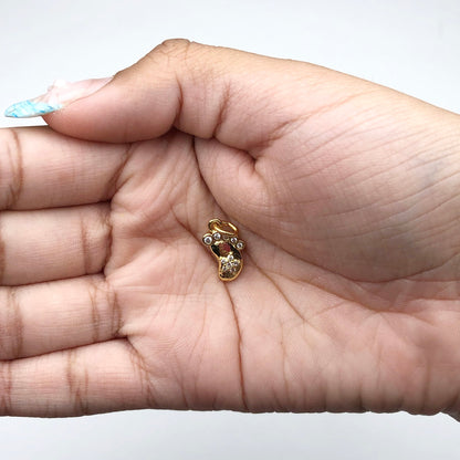 Pavé Baby Foot Pendant