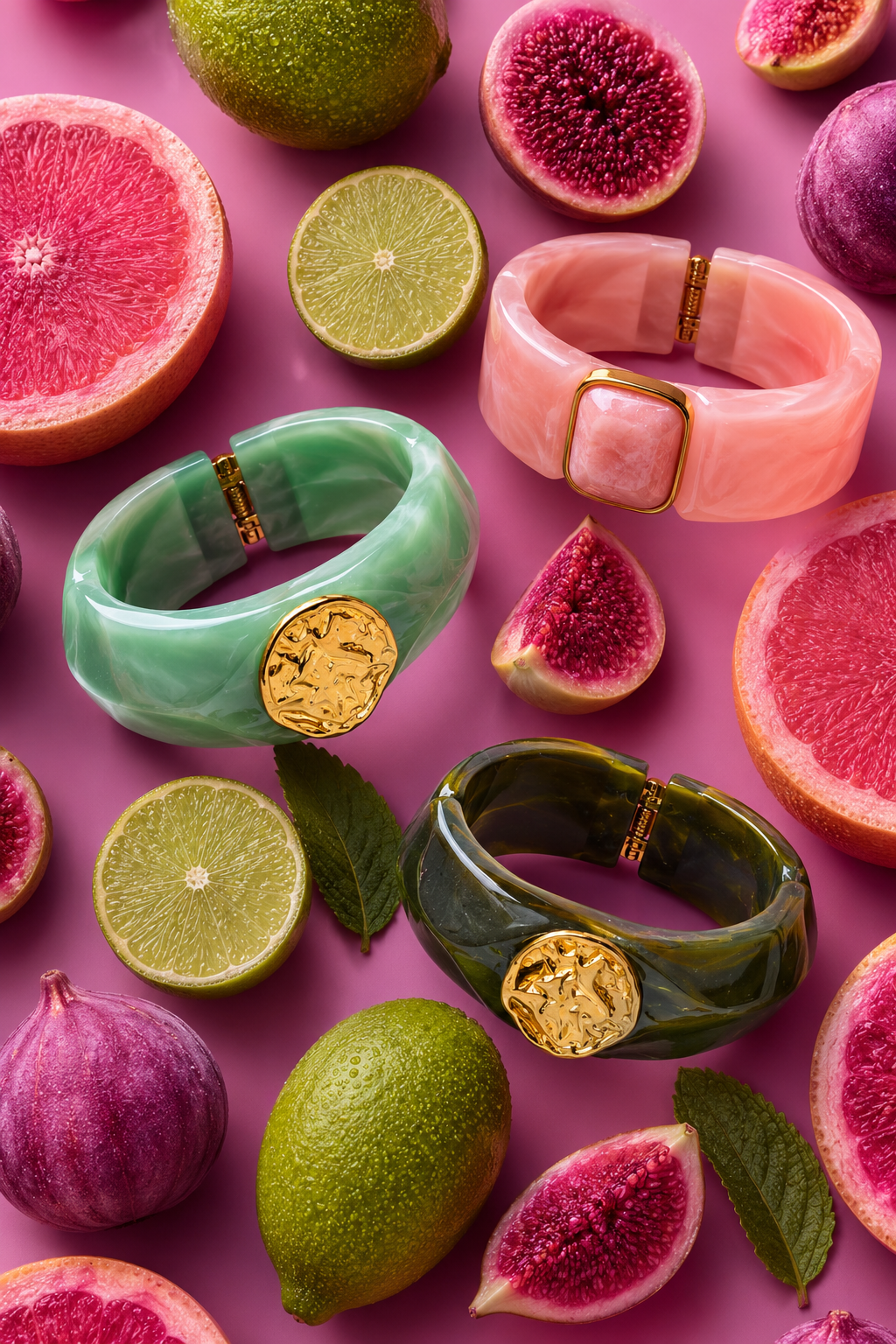 Valentina Rose Pink Hinged Bangle