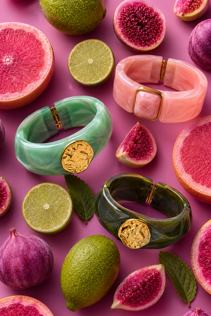 Valentina Rose Pink Hinged Bangle