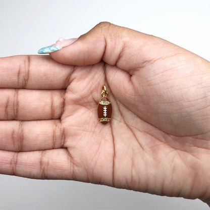 Pavé Football Pendant