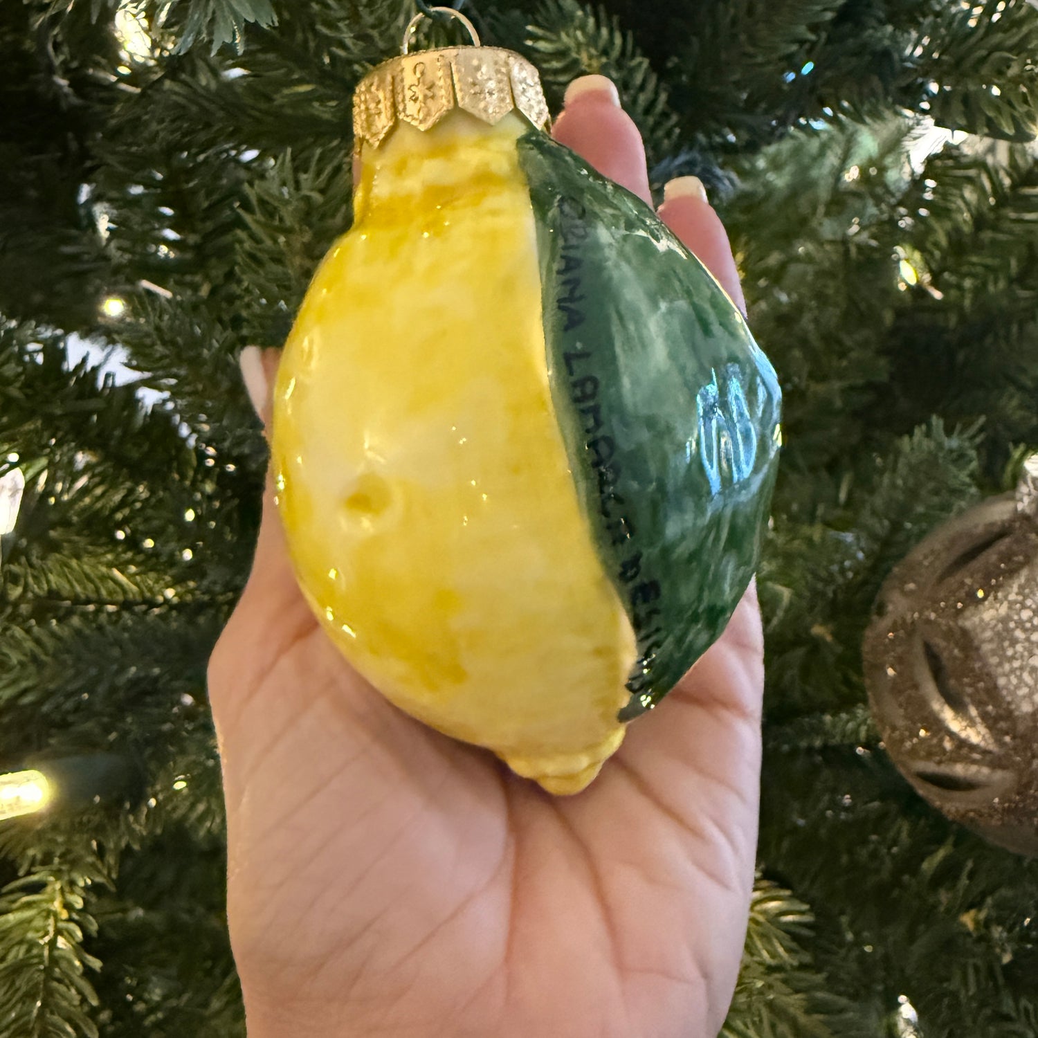 Limone Sicilian Handpainted Ceramic Ornament