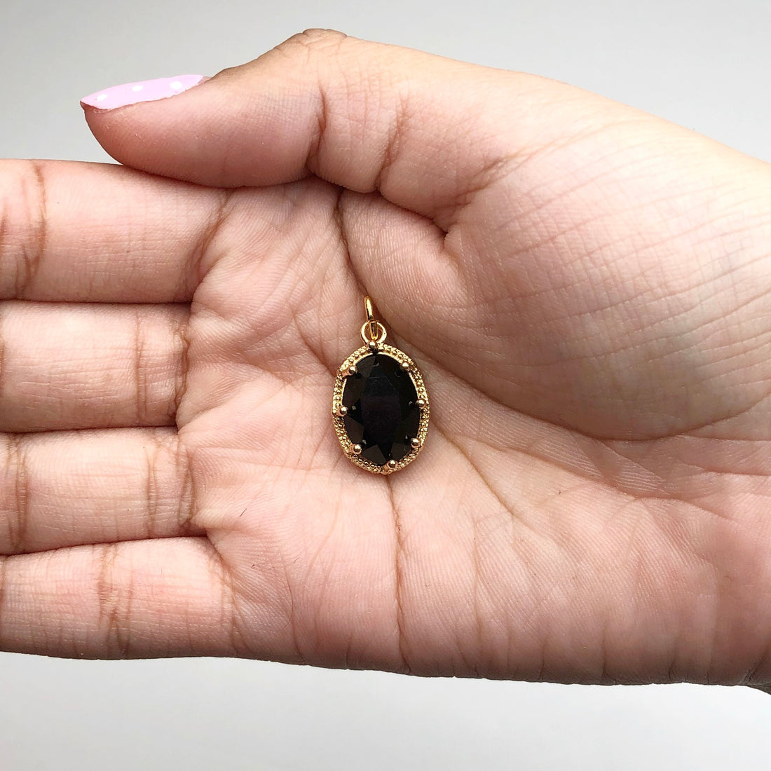 Pavé Black Hidden Gem Pendant