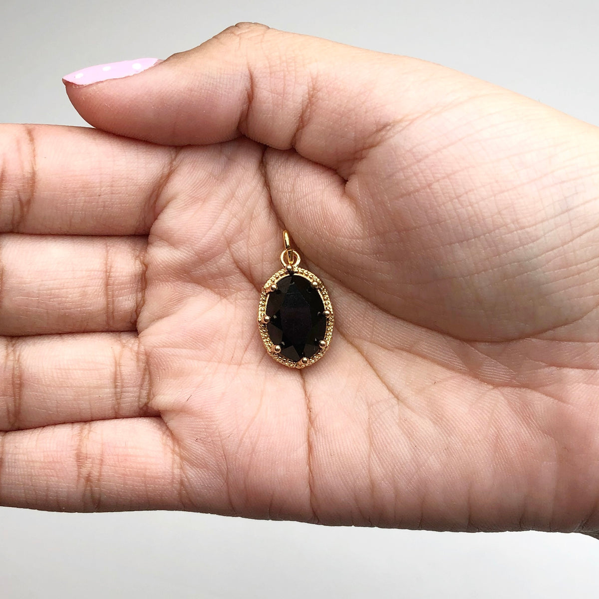 Pavé Black Hidden Gem Pendant