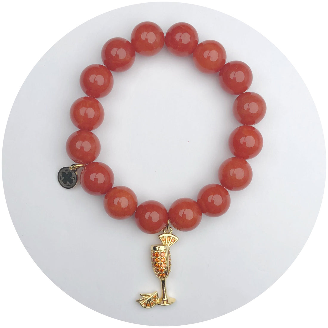 Fire Jade with Pavé Spritz Pendant