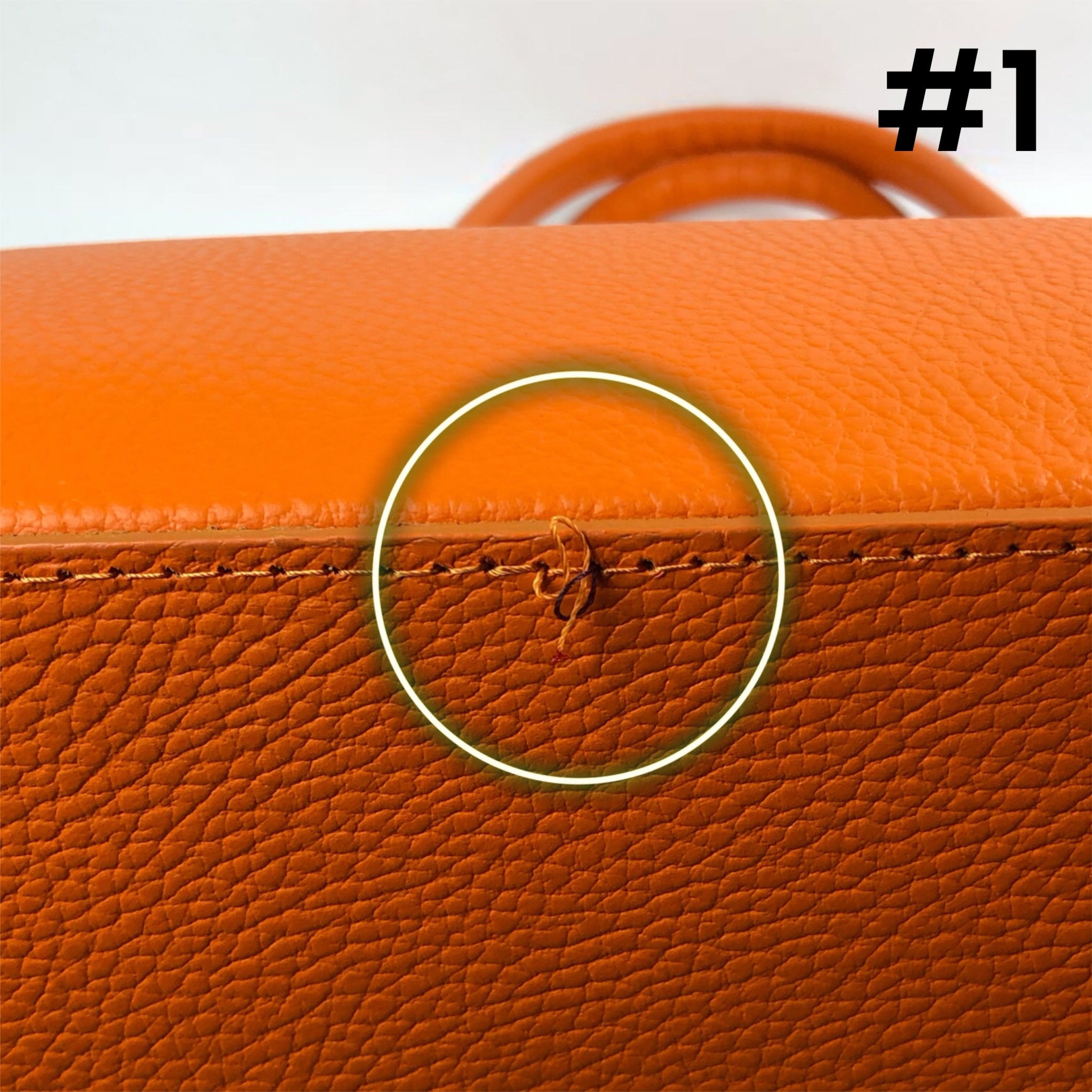 CATERINA ORANGE LEATHER BAG