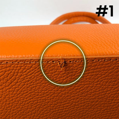 CATERINA ORANGE LEATHER BAG