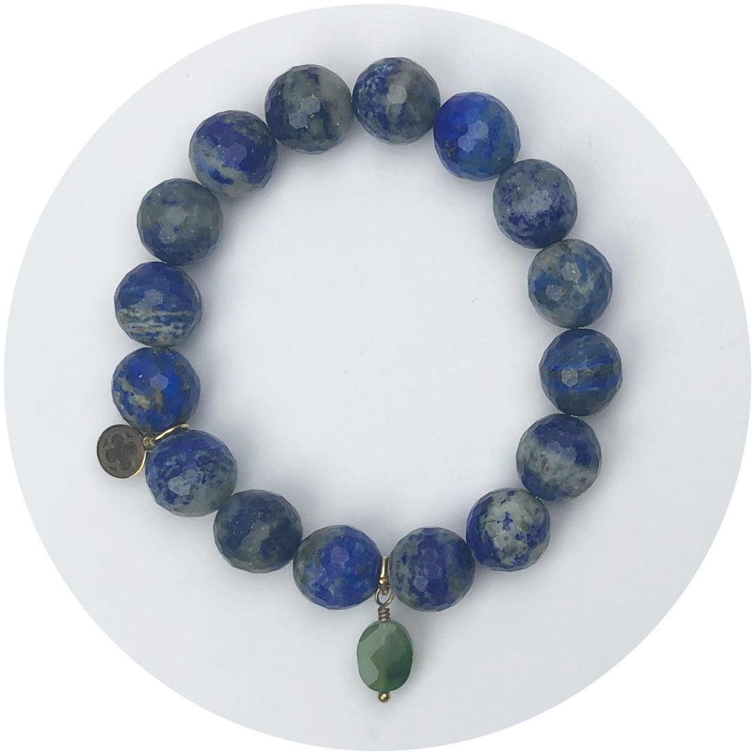 Mar Blue Jasper with Spruce Green Cushion Pendant