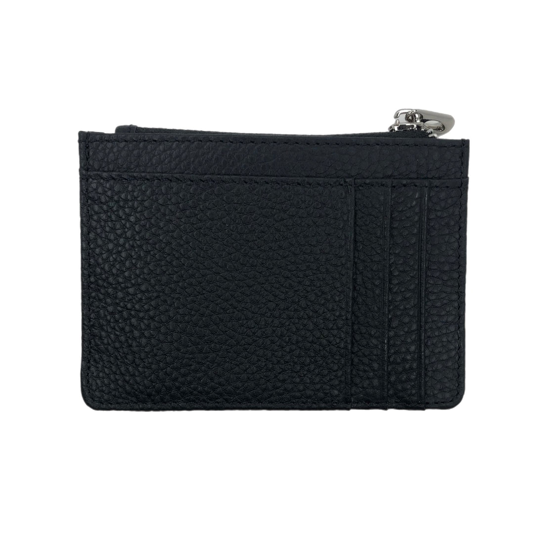 Black Leather Zip Wallet