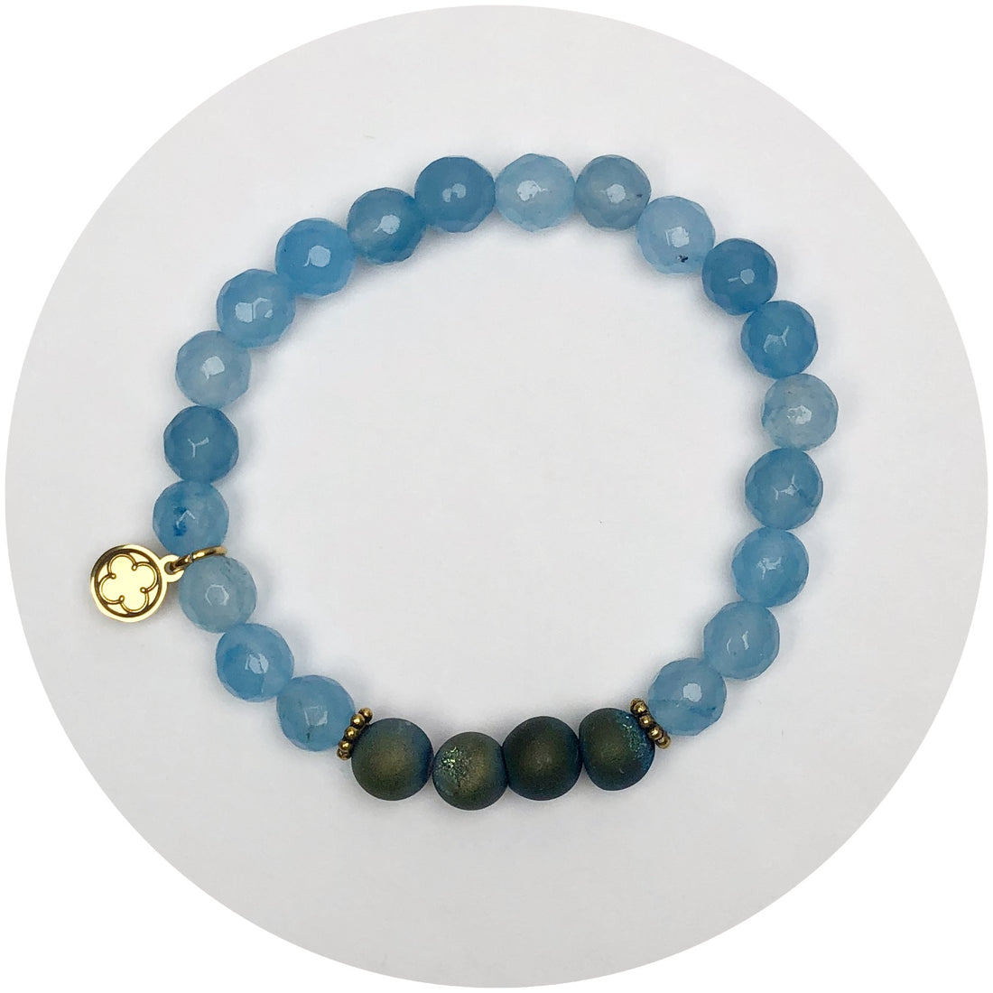 Lagoon Blue Jade with Misty Teal