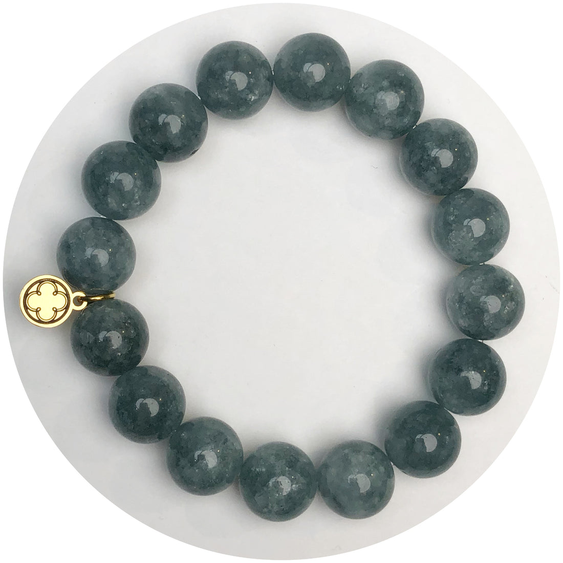 Persian Blue Jade Beaded Bracelet