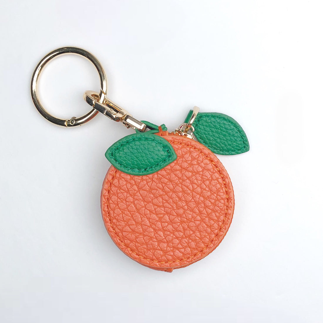 Orange Bag Charm Coin Purse