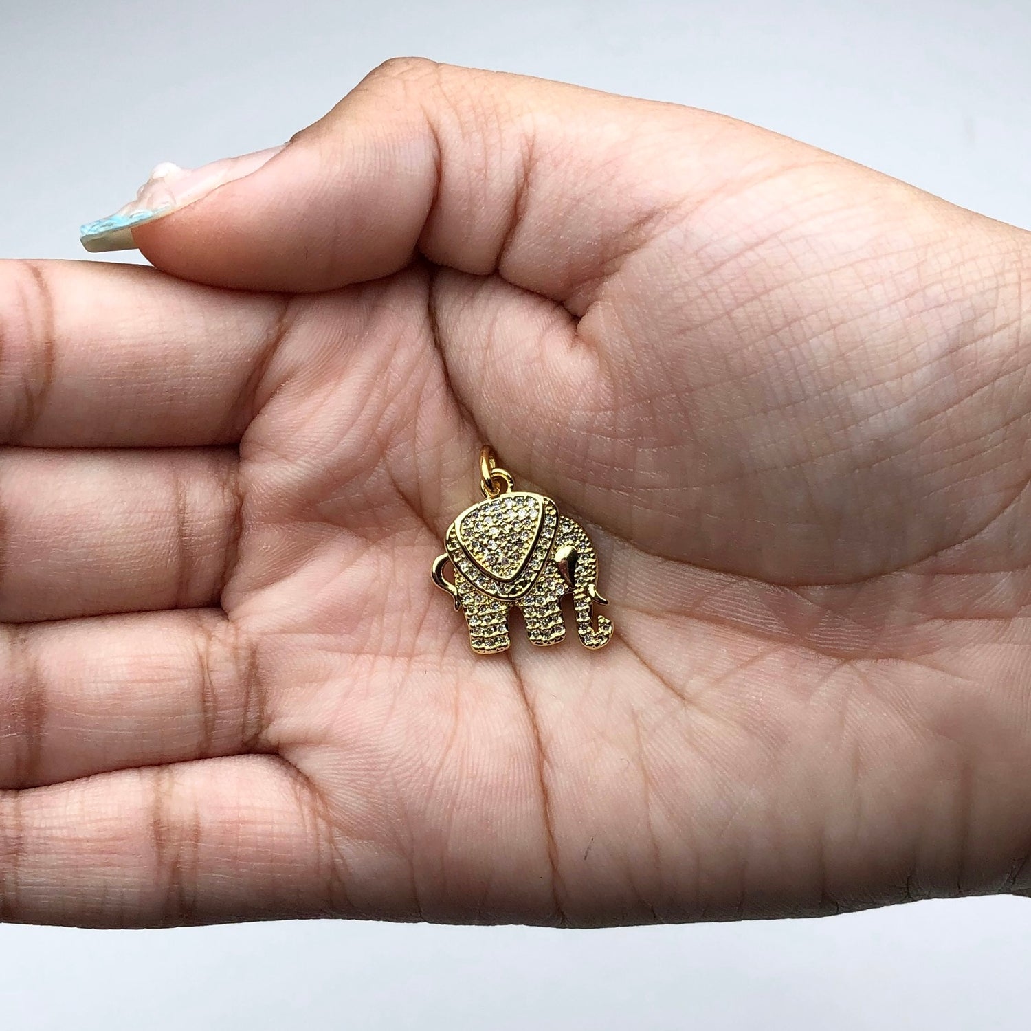 Pavé Elephant Pendant