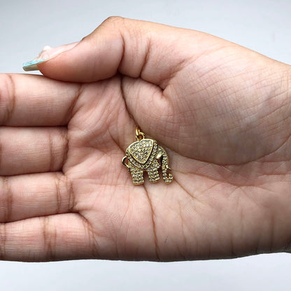 Pavé Elephant Pendant
