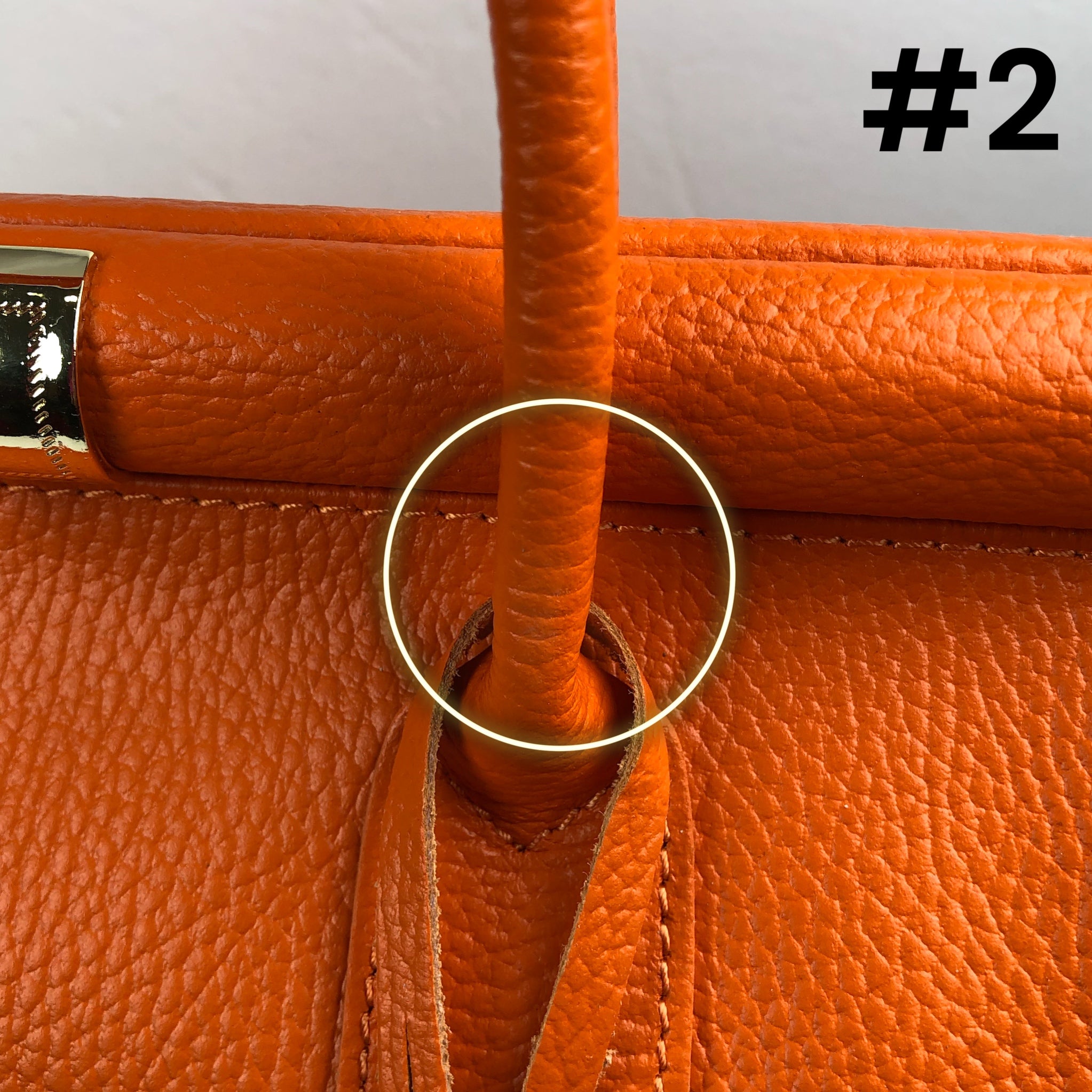 CATERINA ORANGE LEATHER BAG
