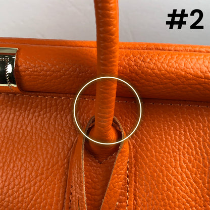 CATERINA ORANGE LEATHER BAG