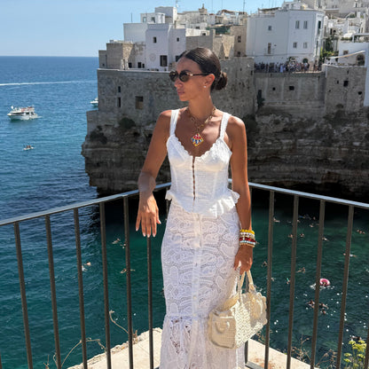 Fiore Eyelet Corset Top