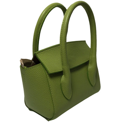 Martina Apple Green Leather Handbag