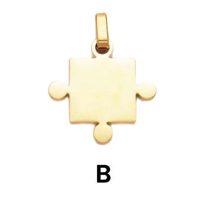 Lapis with Puzzle Piece Pendant