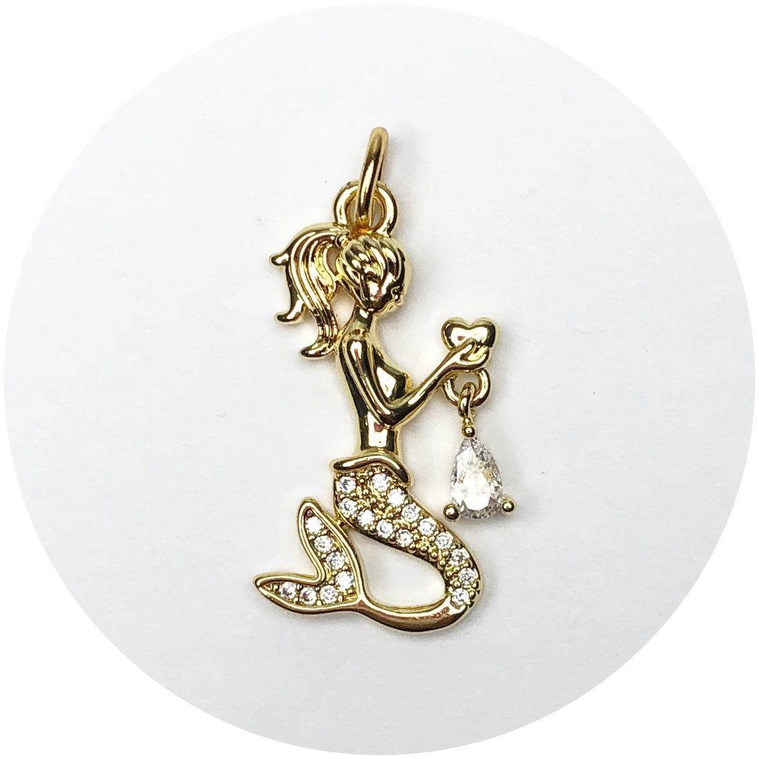 Pavé Mermaid Pendant