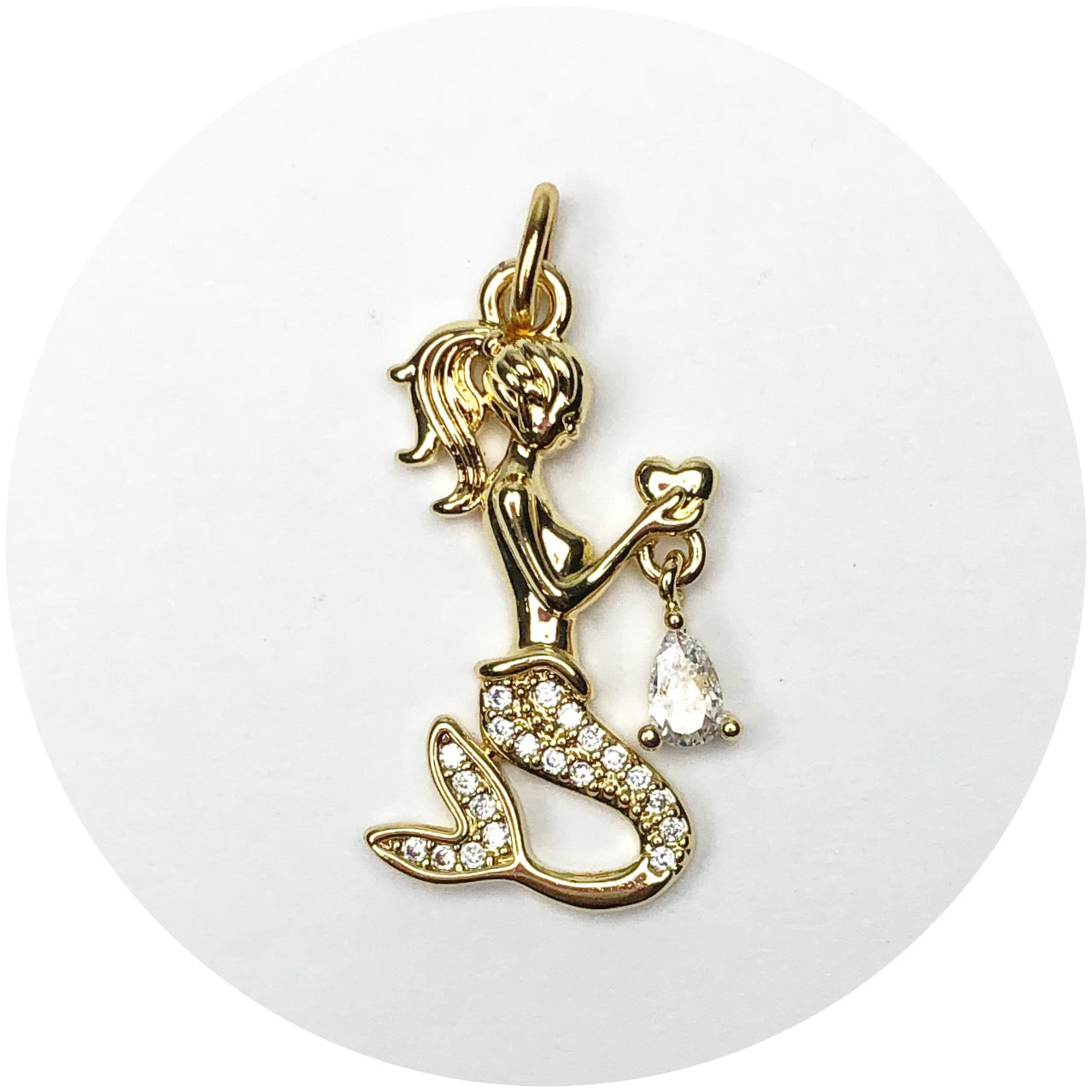 Pavé Mermaid Pendant