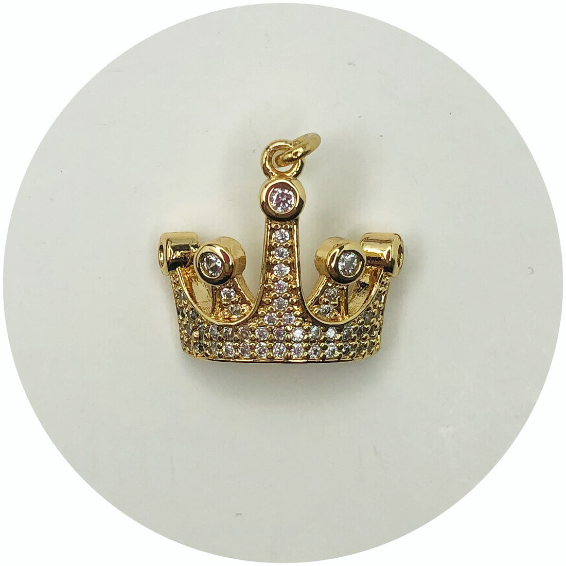 Pavé Crown Pendant