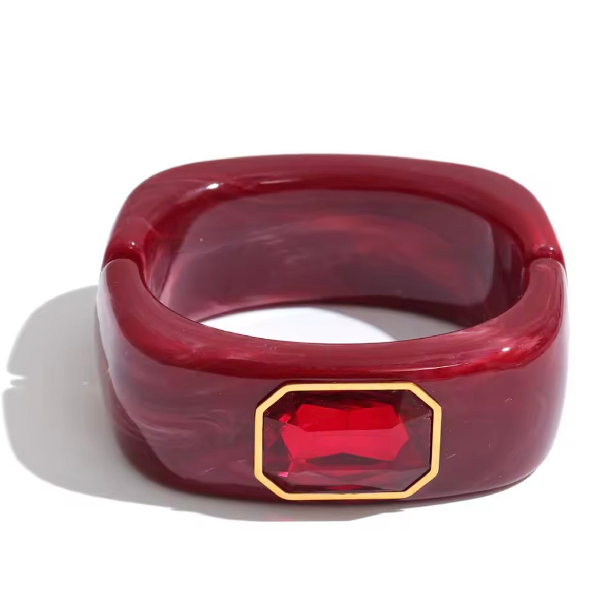 Isabella Ruby Acrylic Bangle