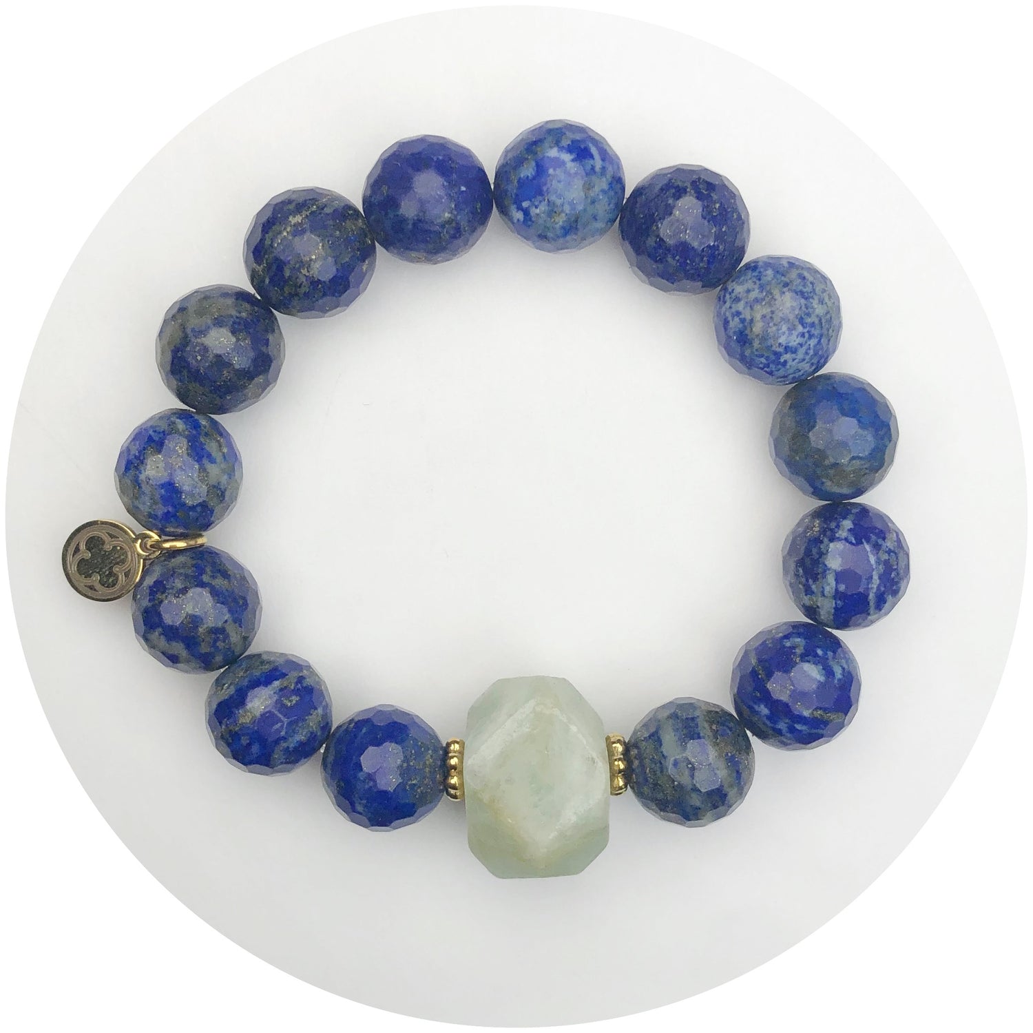 Lapis with Aquamarine Nugget Rock Candy