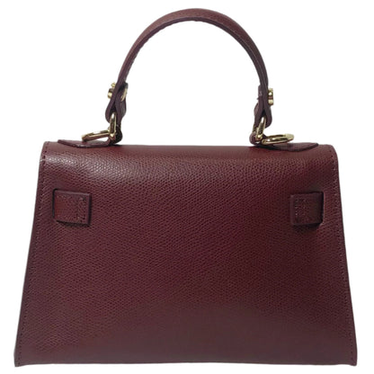 Sophie Marsala Leather Mini Bag