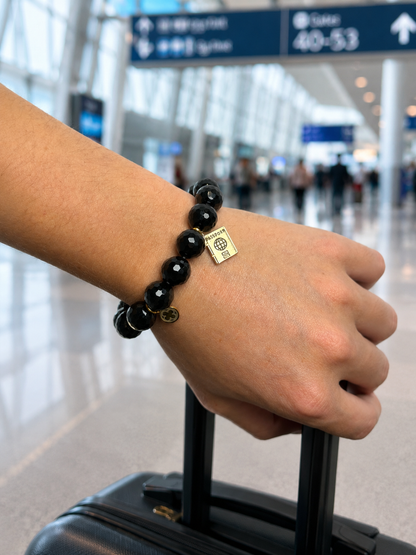 Black Onyx with Passport Pendant