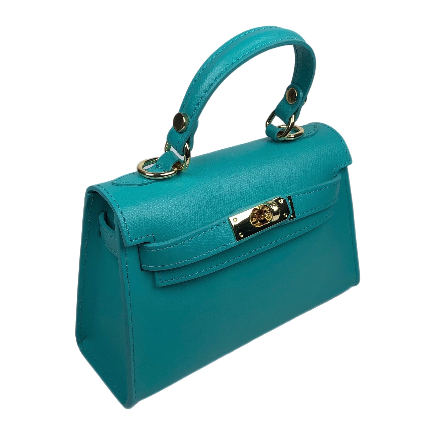 Sophie Turquoise Leather Handbag