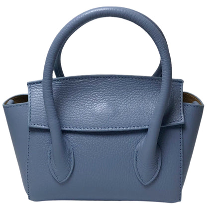 Martina Denim Blue Leather Handbag