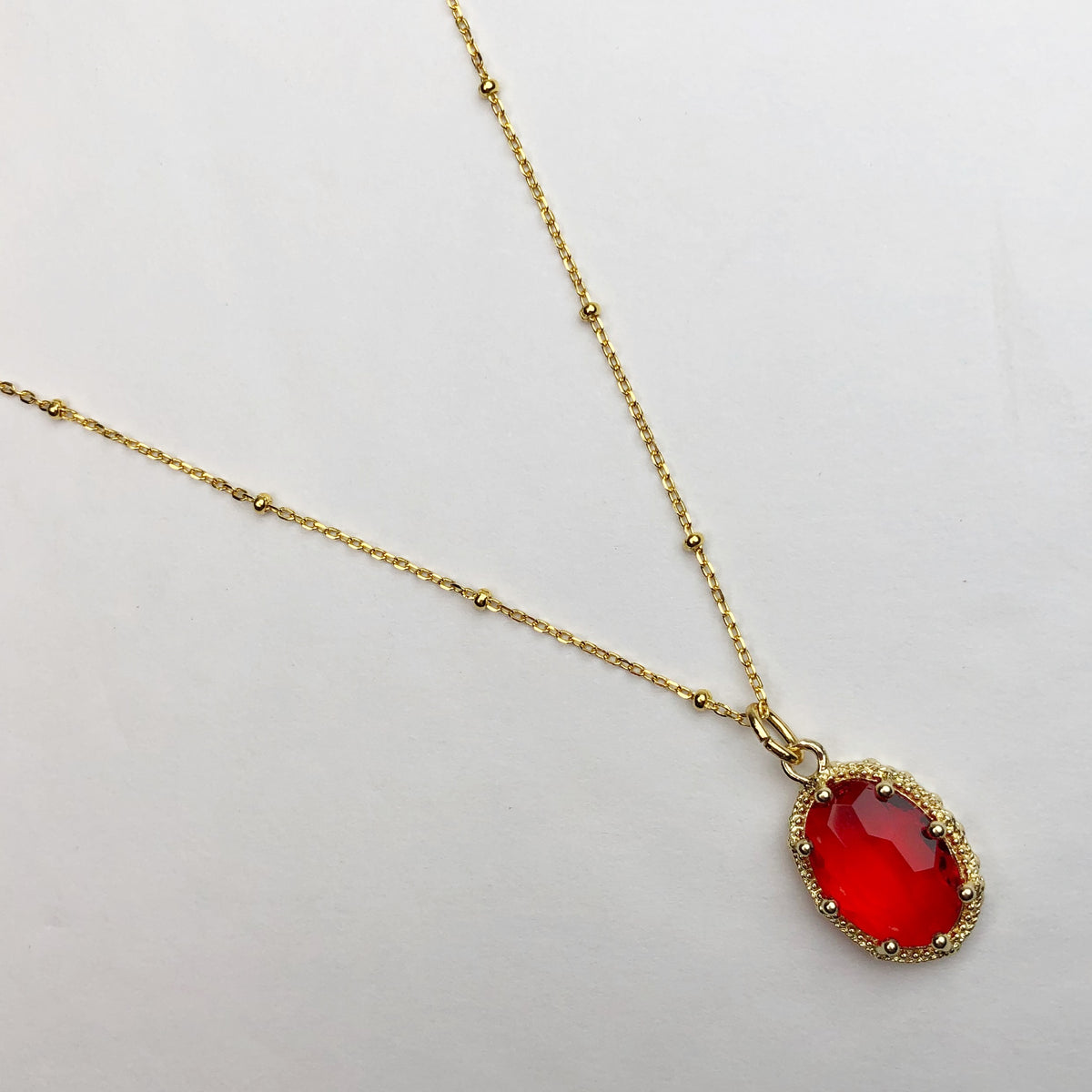 Ruby Hidden Gem Necklace