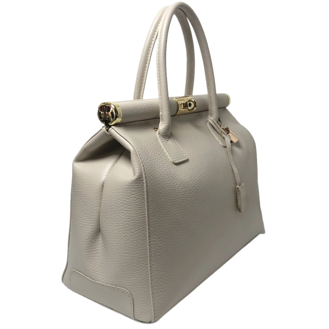 Caterina Creme Leather Handbag